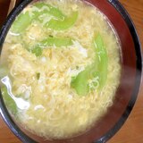 セロリと卵の塩ラーメン